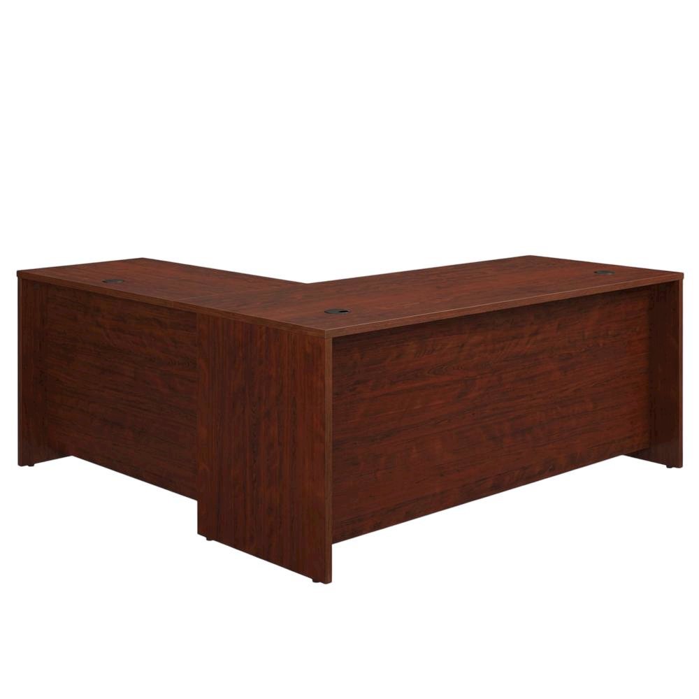 Contemporary Brown Office Computer Workstation Bundle with Rectangular Design