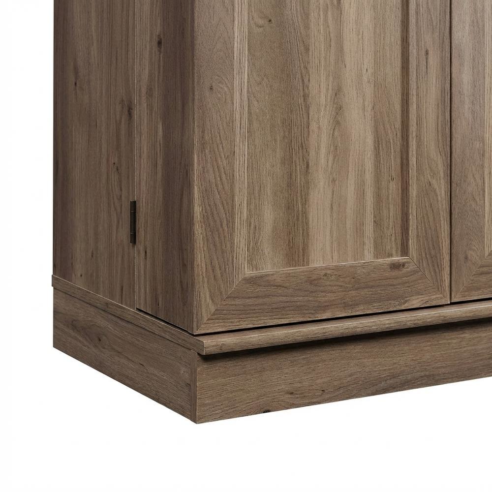 Salt Oak Storage Cabinet With Spacious Interior And Classic Finish
