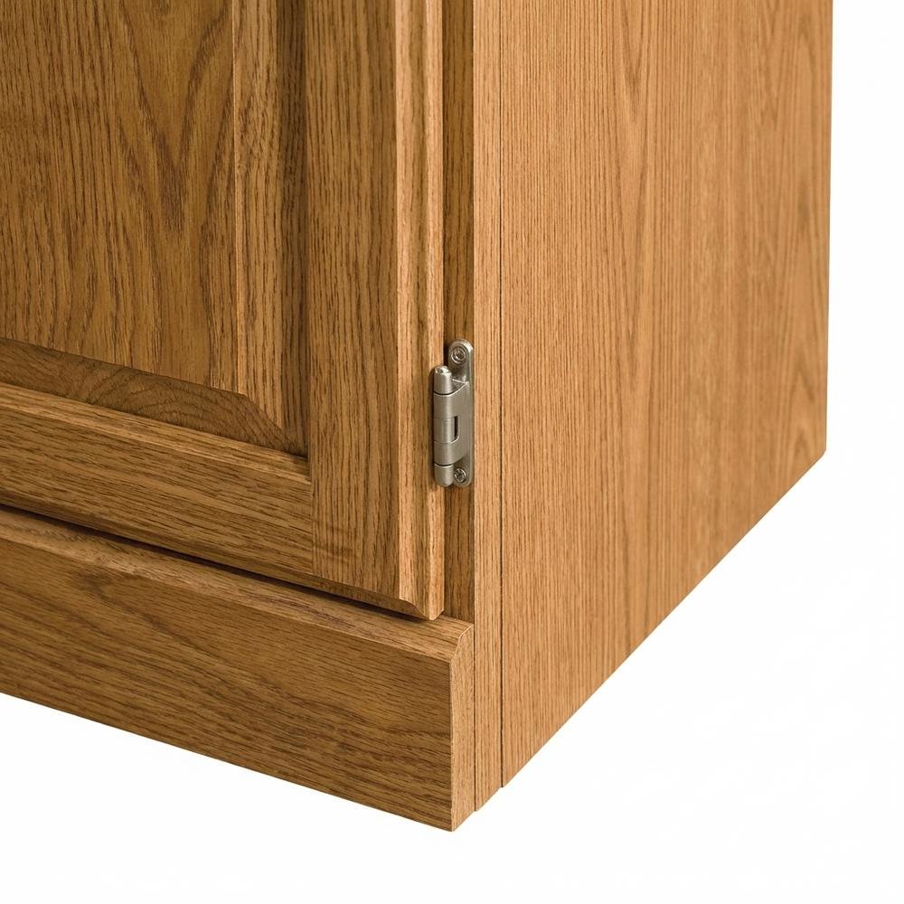 Traditional Brown Desk with Hutch, Rectangle Style, Sturdy Wood Finish