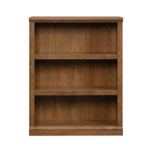 Oiled Oak Finish Storage Bookcase with Open Shelving for Living Room