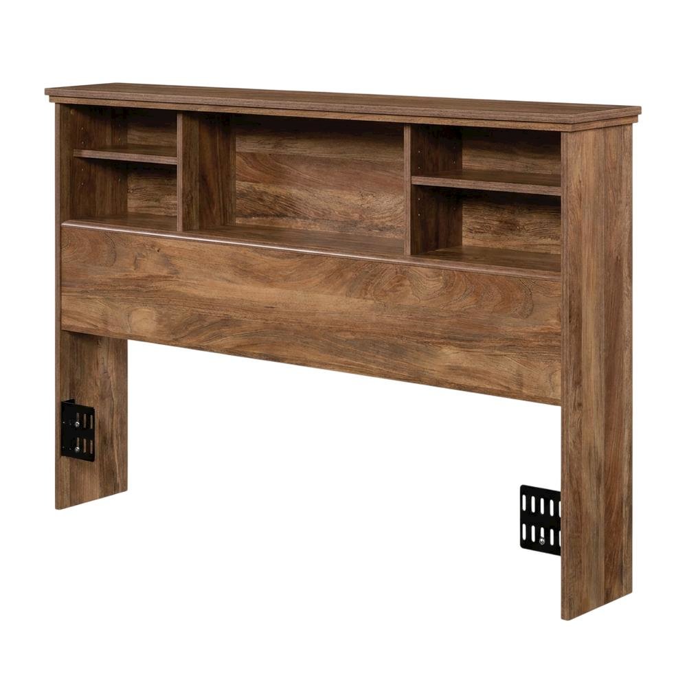 Engineered Wood Farmhouse Bookcase Headboard for Full and Queen Beds