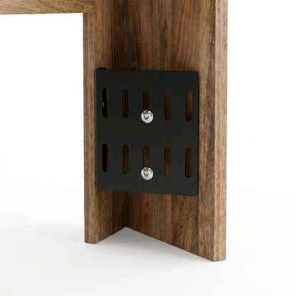 Engineered Wood Farmhouse Bookcase Headboard for Full and Queen Beds