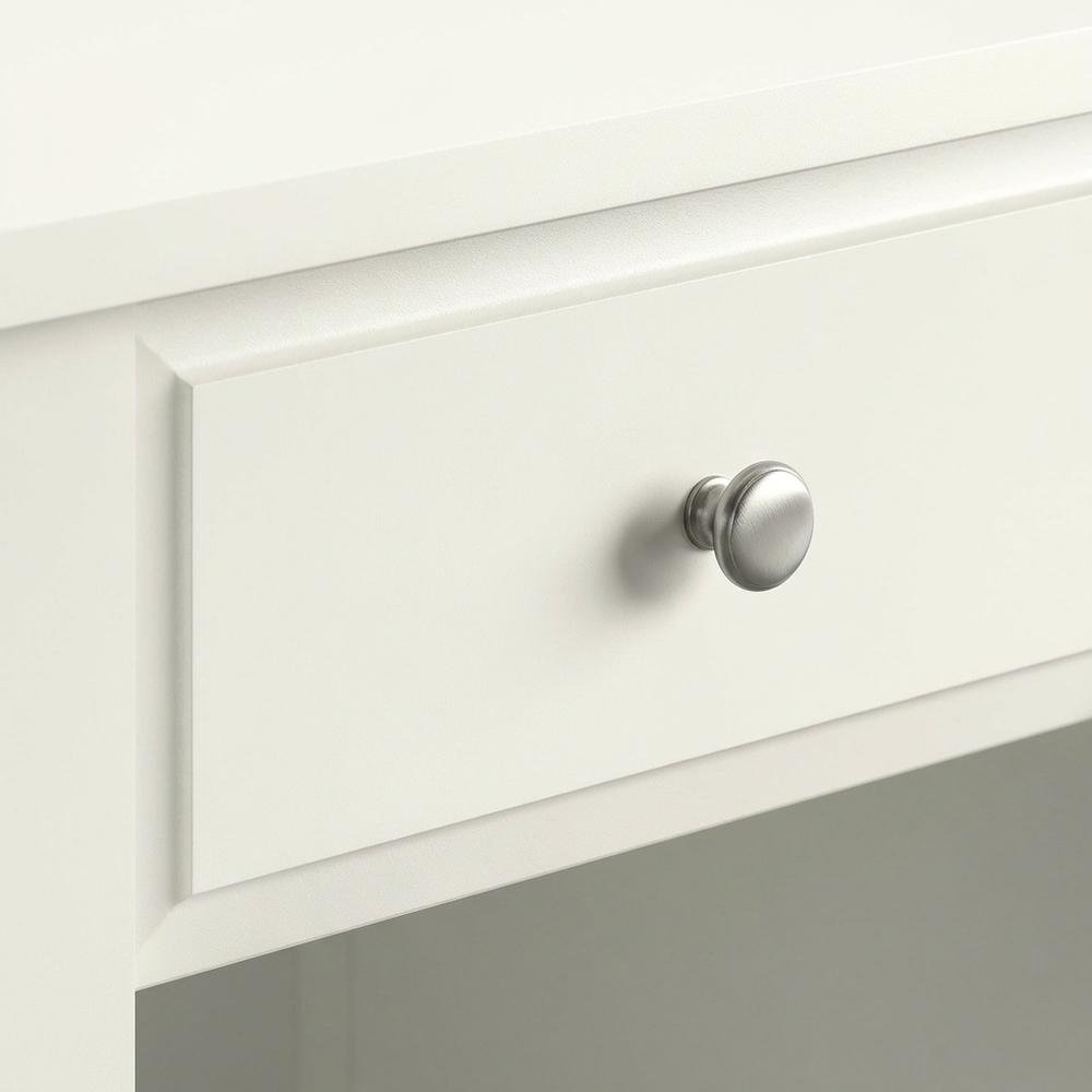 Soft White Night Stand with Coastal Cottage and Transitional Style