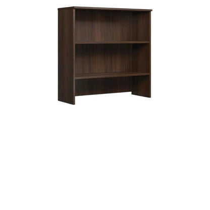 Contemporary Office Hutch in Noble Elm Finish with Rectangle Design