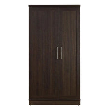 Contemporary Storage Cabinet In Dakota Oak Finish With Spacious Design