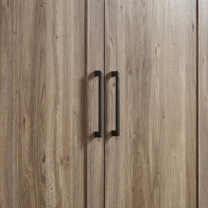 Salt Oak Storage Cabinet With Spacious Interior And Classic Finish