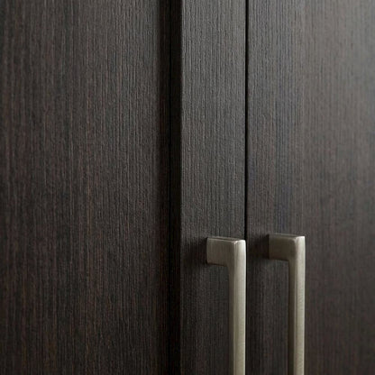 Contemporary Storage Cabinet In Dakota Oak Finish With Spacious Design