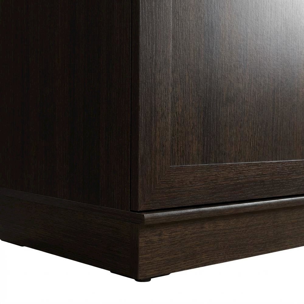 Contemporary Storage Cabinet In Dakota Oak Finish With Spacious Design