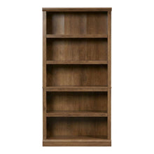 Oiled Oak Finish Bookcase for Miscellaneous Storage with Open Shelving