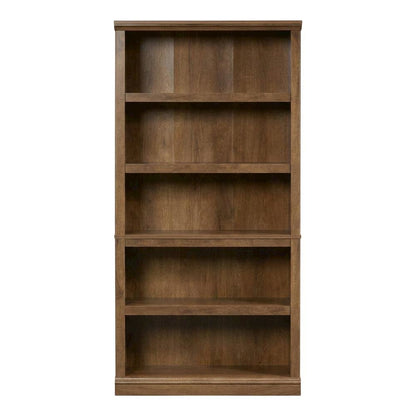 Oiled Oak Finish Bookcase for Miscellaneous Storage with Open Shelving