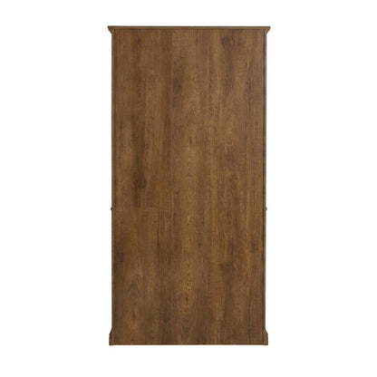 Oiled Oak Finish Bookcase for Miscellaneous Storage with Open Shelving