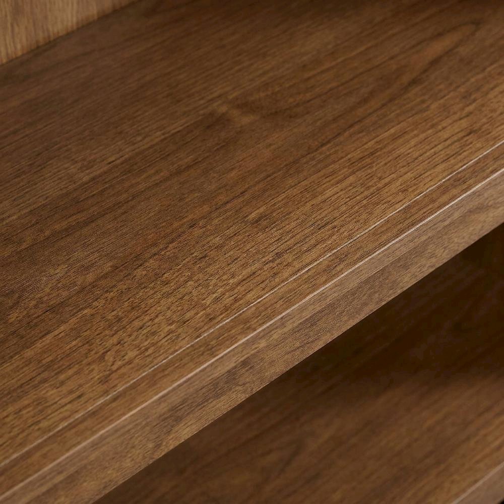 Oiled Oak Finish Bookcase for Miscellaneous Storage with Open Shelving