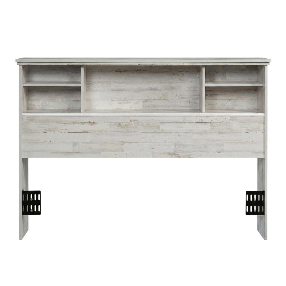Engineered Wood Farmhouse Bookcase Headboard for Full and Queen Beds