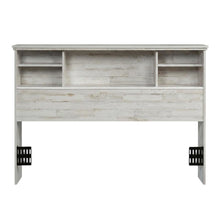 Engineered Wood Farmhouse Bookcase Headboard for Full and Queen Beds