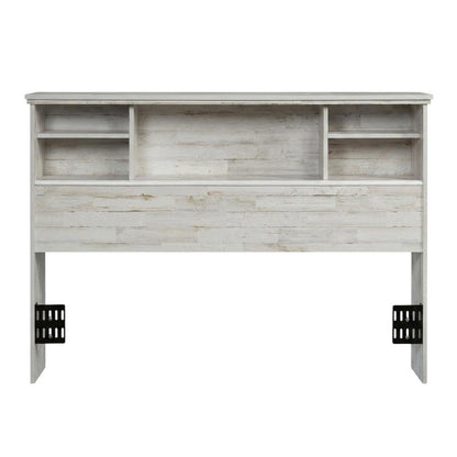 Engineered Wood Farmhouse Bookcase Headboard for Full and Queen Beds