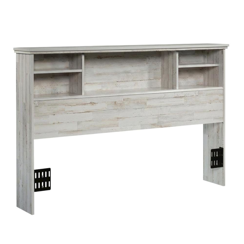 Engineered Wood Farmhouse Bookcase Headboard for Full and Queen Beds
