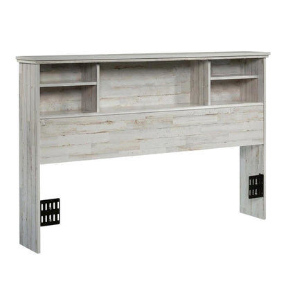 Engineered Wood Farmhouse Bookcase Headboard for Full and Queen Beds