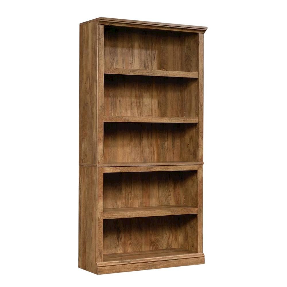 Wooden Storage Bookcase in Sindoori Mango Finish with Shelves