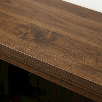 Walnut Finish Storage Bookcase with Versatile Shelving for Home or Office