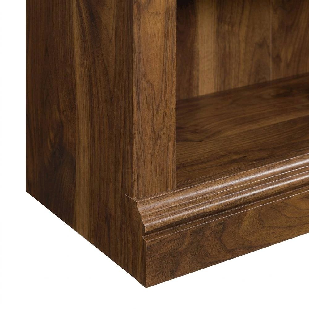 Walnut Finish Storage Bookcase with Versatile Shelving for Home or Office