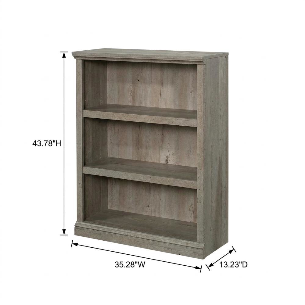 Mystic Oak Storage Bookcase with Multiple Shelves and Durable Build