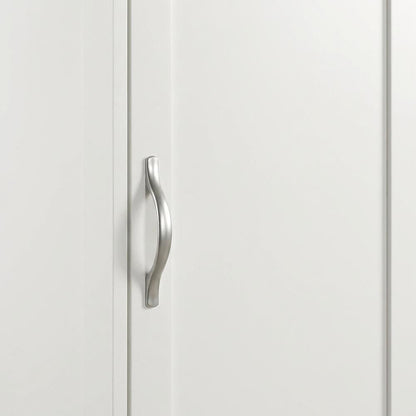 Gray Finish Storage Cabinet - Spacious Rectangular Design, Durable Construction