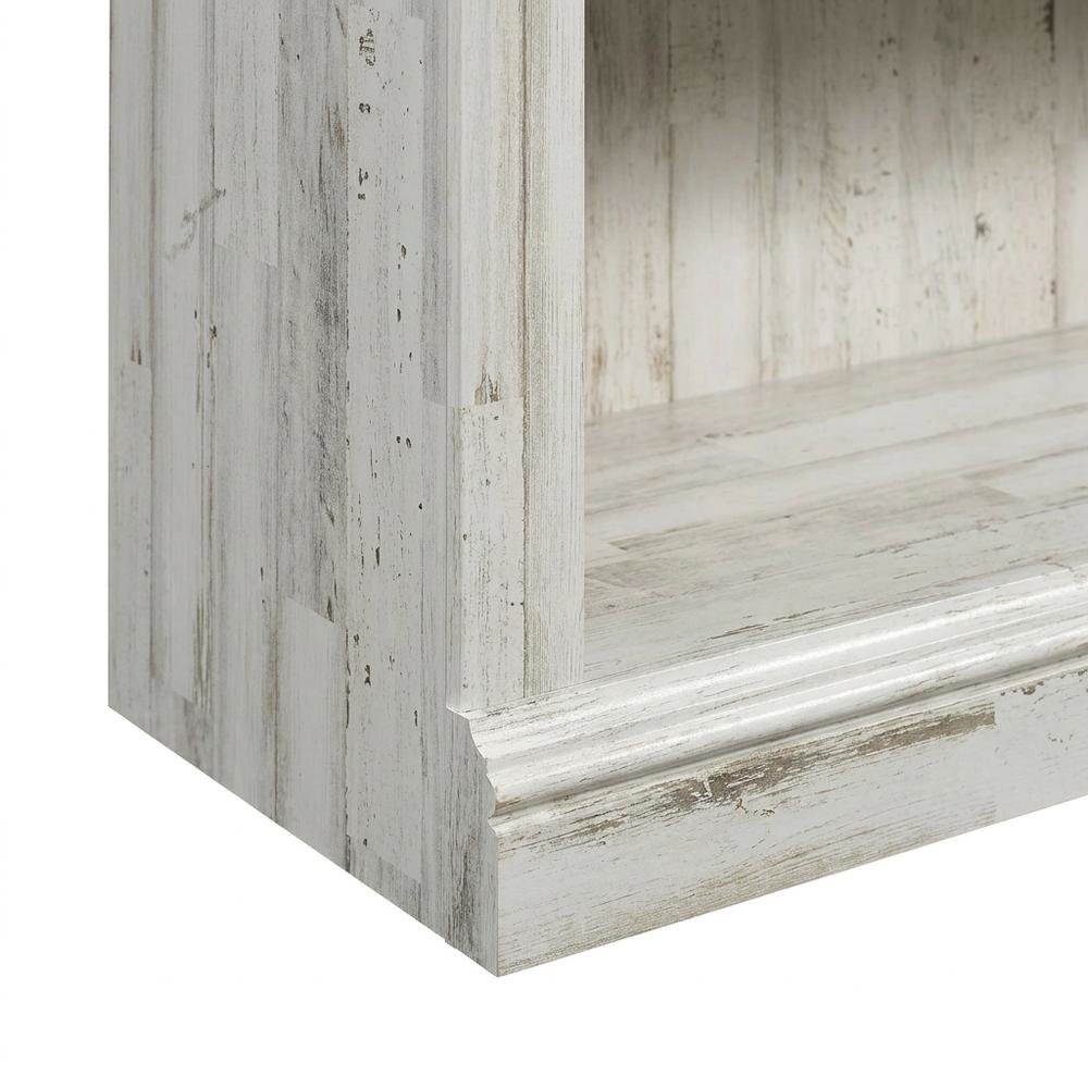 White storage bookcase with versatile design for organization