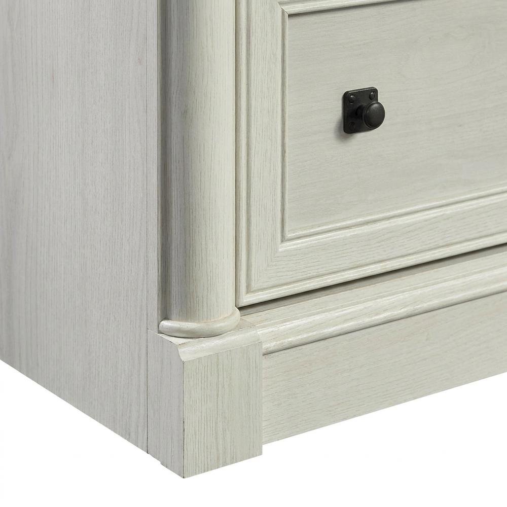 Glacier Oak Finish File Cabinet with Laminated Lateral Design