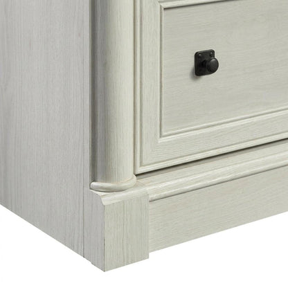 Glacier Oak Finish File Cabinet with Laminated Lateral Design