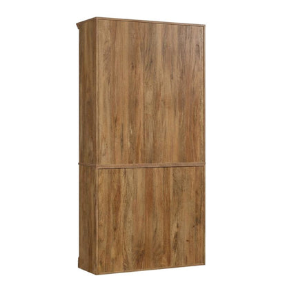 Wooden Storage Bookcase in Sindoori Mango Finish with Shelves