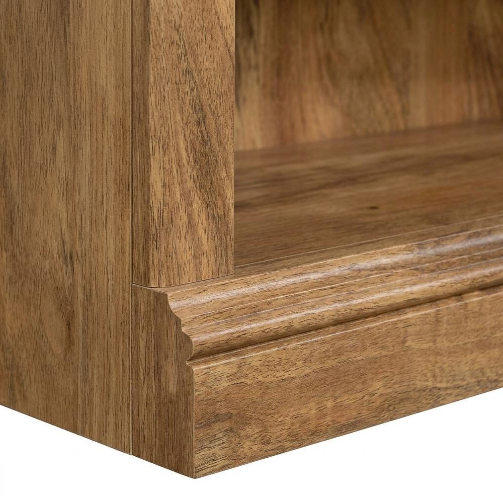 Wooden Storage Bookcase in Sindoori Mango Finish with Shelves