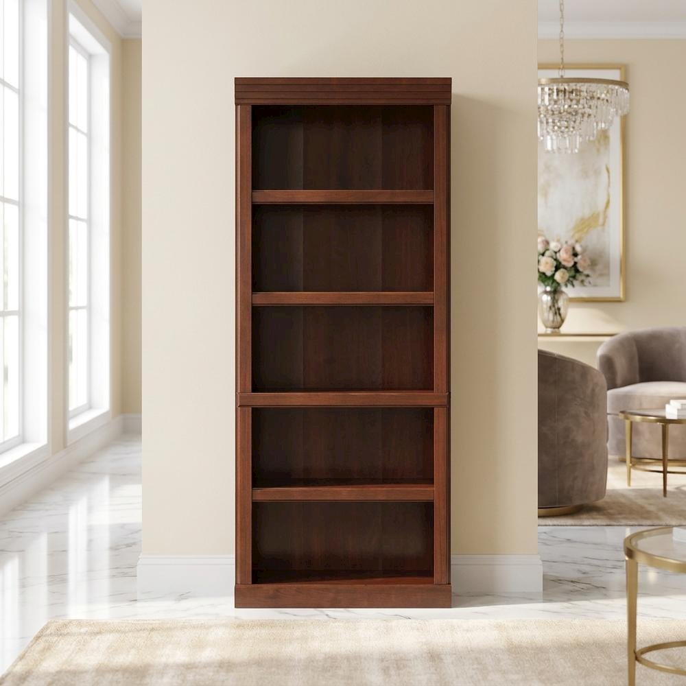 Classic Cherry Finish Heritage Hill Library Bookcase