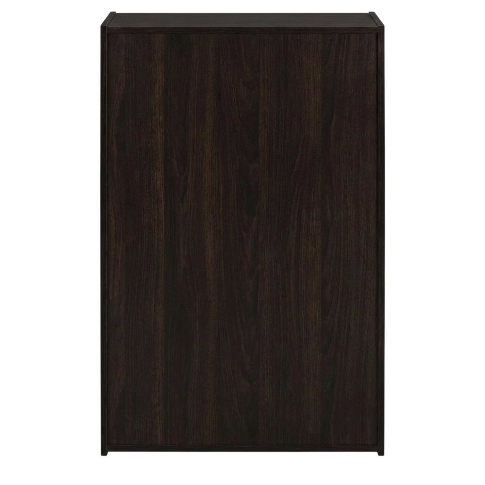 Cinnamon Cherry Bookcase with Sturdy Wood Shelves for Home Storage