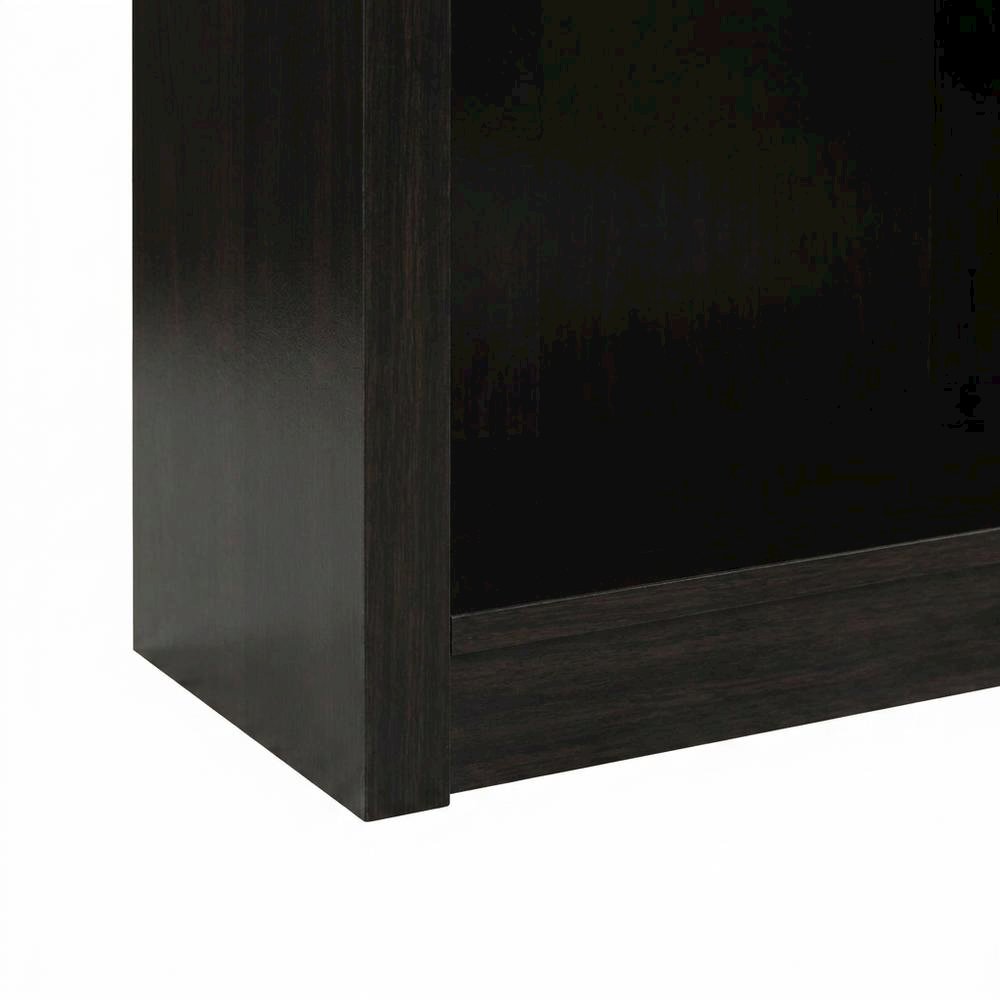 Cinnamon Cherry Bookcase with Sturdy Wood Shelves for Home Storage
