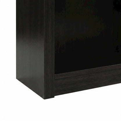 Cinnamon Cherry Bookcase with Sturdy Wood Shelves for Home Storage