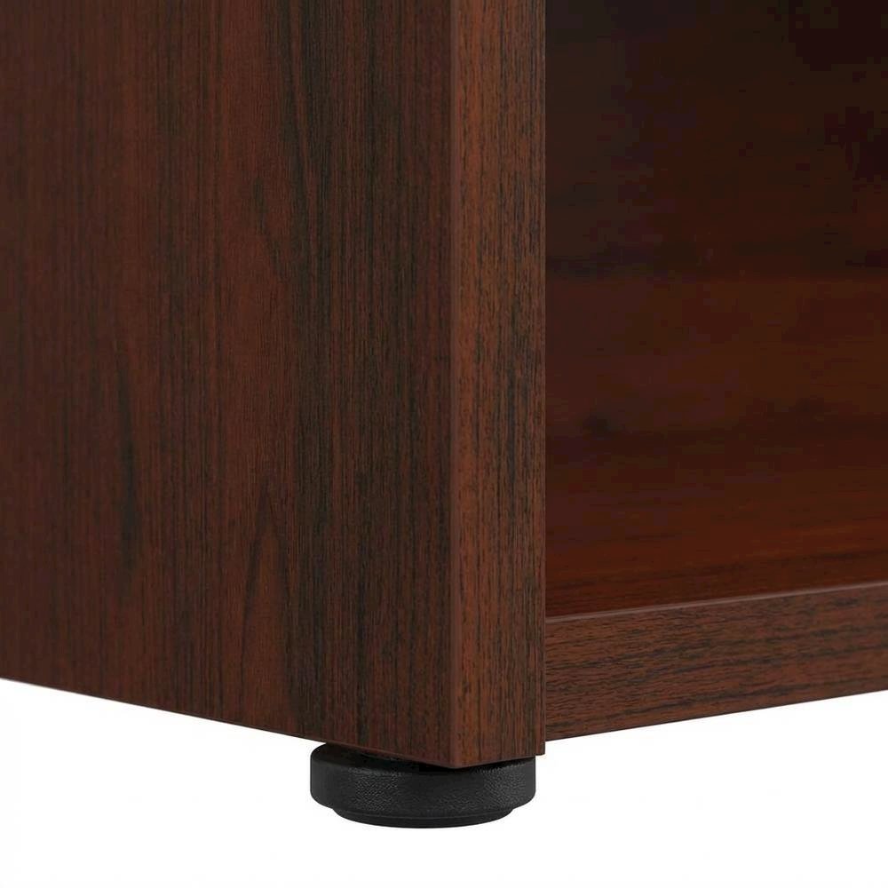 Classic cherry finish office bookcase with contemporary style, spacious storage