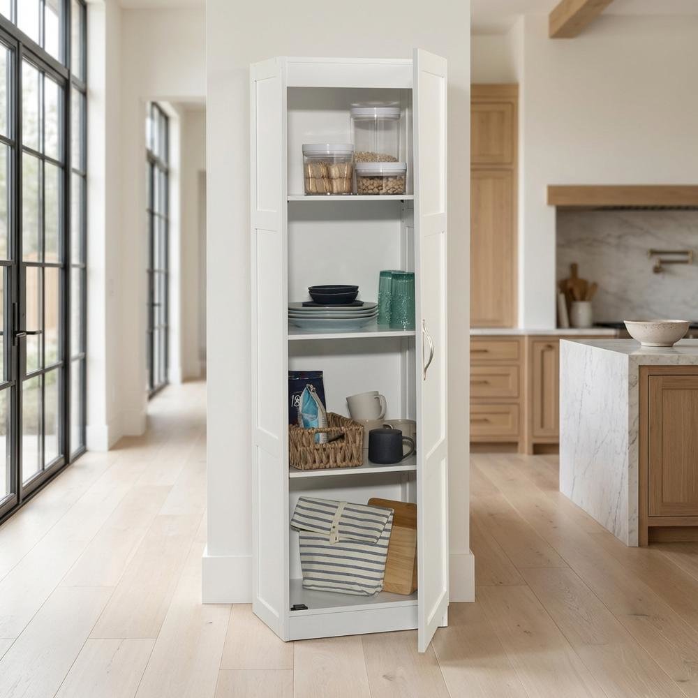 Gray Finish Storage Cabinet - Spacious Rectangular Design, Durable Construction
