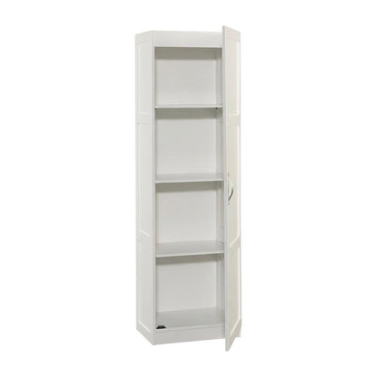 Gray Finish Storage Cabinet - Spacious Rectangular Design, Durable Construction