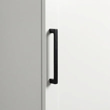 White Storage Cabinet With Soft Finish And Contemporary Style