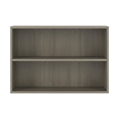 Wood Office Bookcase in Elm Finish with Contemporary Style