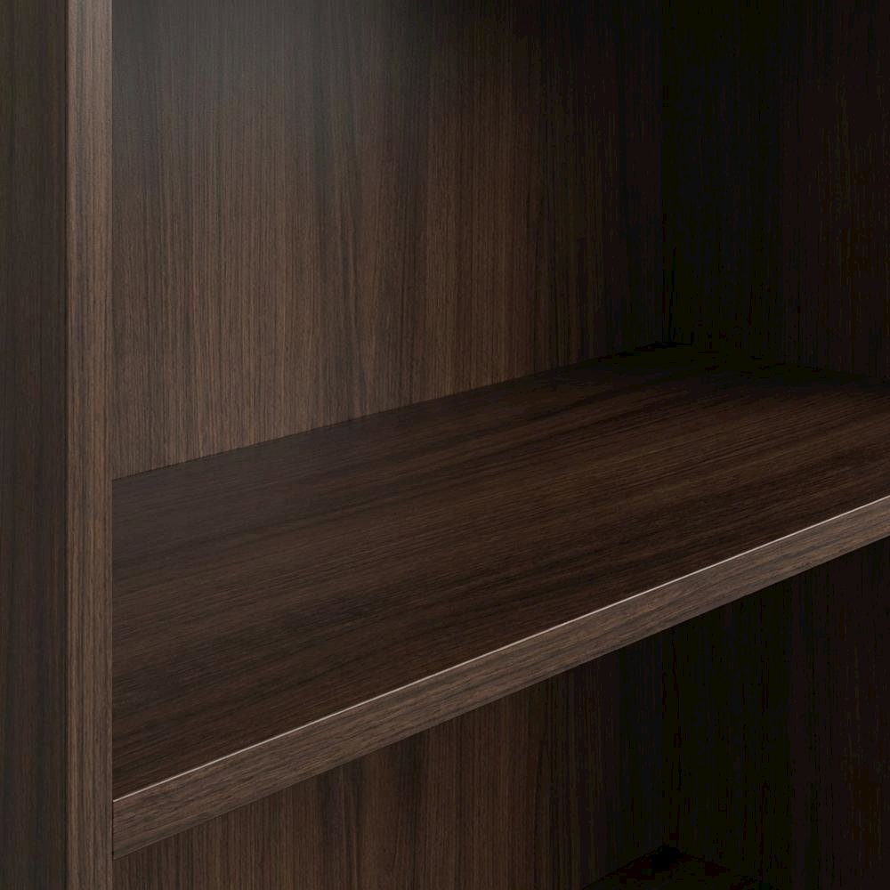 Contemporary Office Hutch in Noble Elm Finish with Rectangle Design