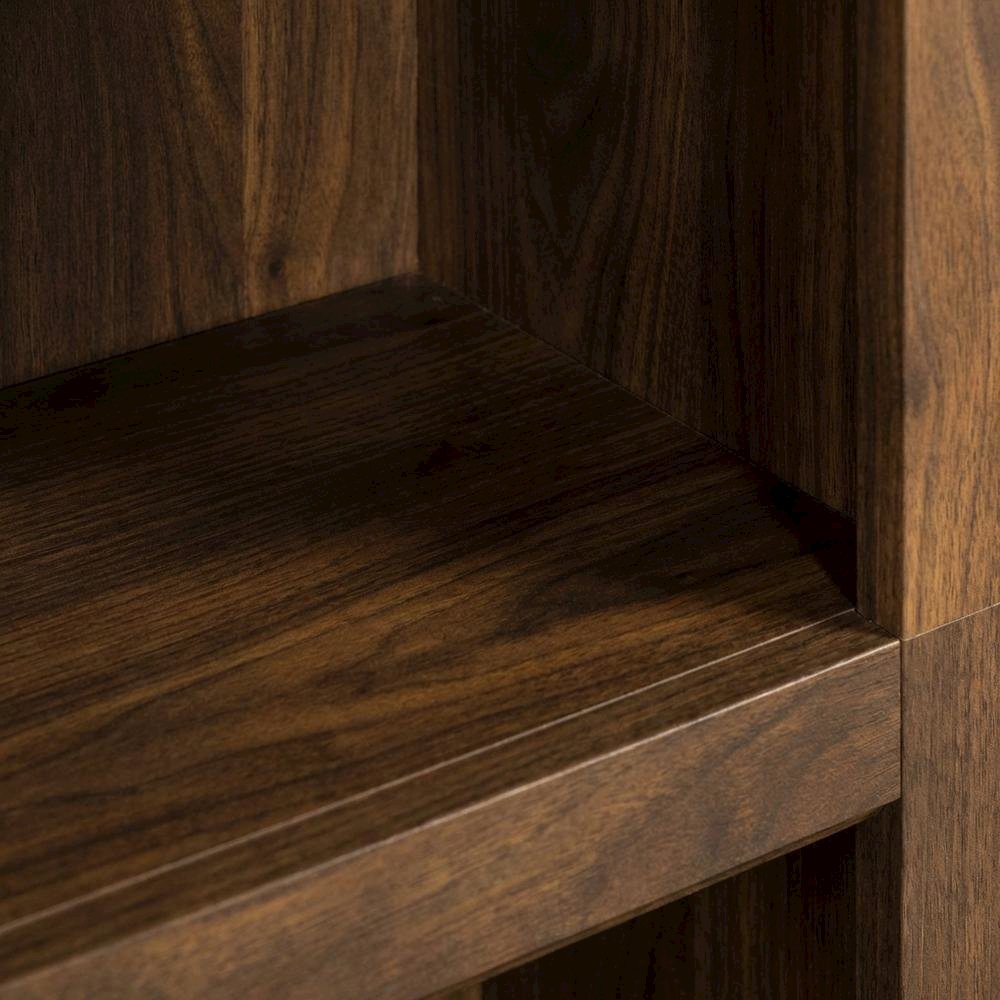 Mid-century Modern Storage Bookcase in Walnut Finish