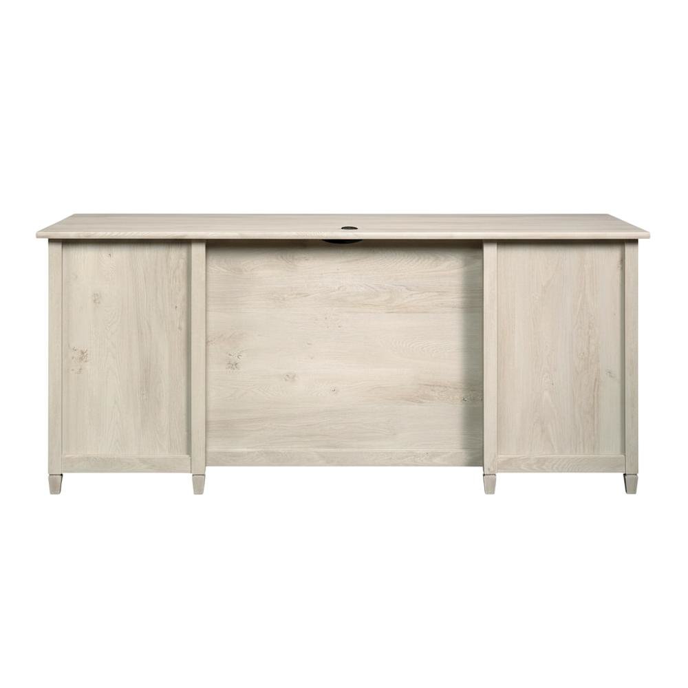 Modern Office Desk In Chalked Chestnut Finish With Rectangular Top