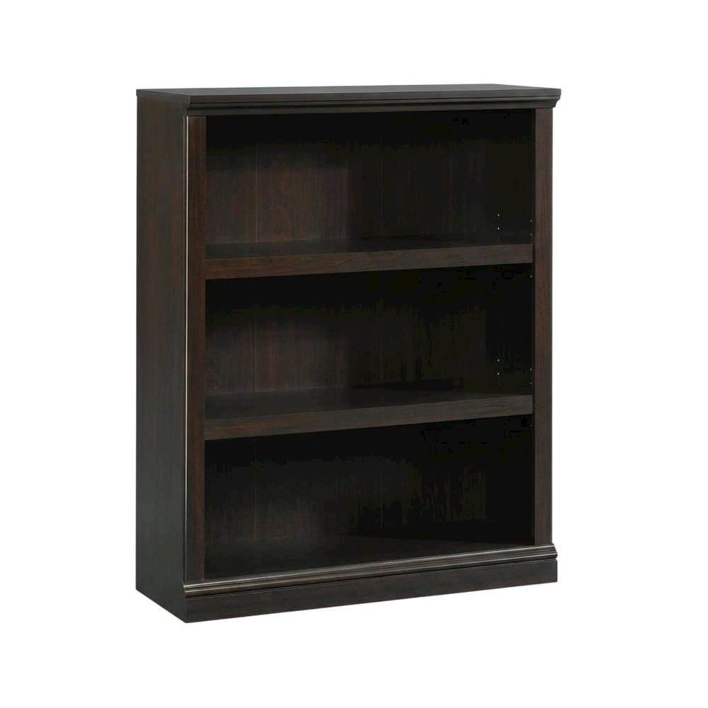 Jamocha Wood Finish Storage Bookcase with Versatile Shelving Design