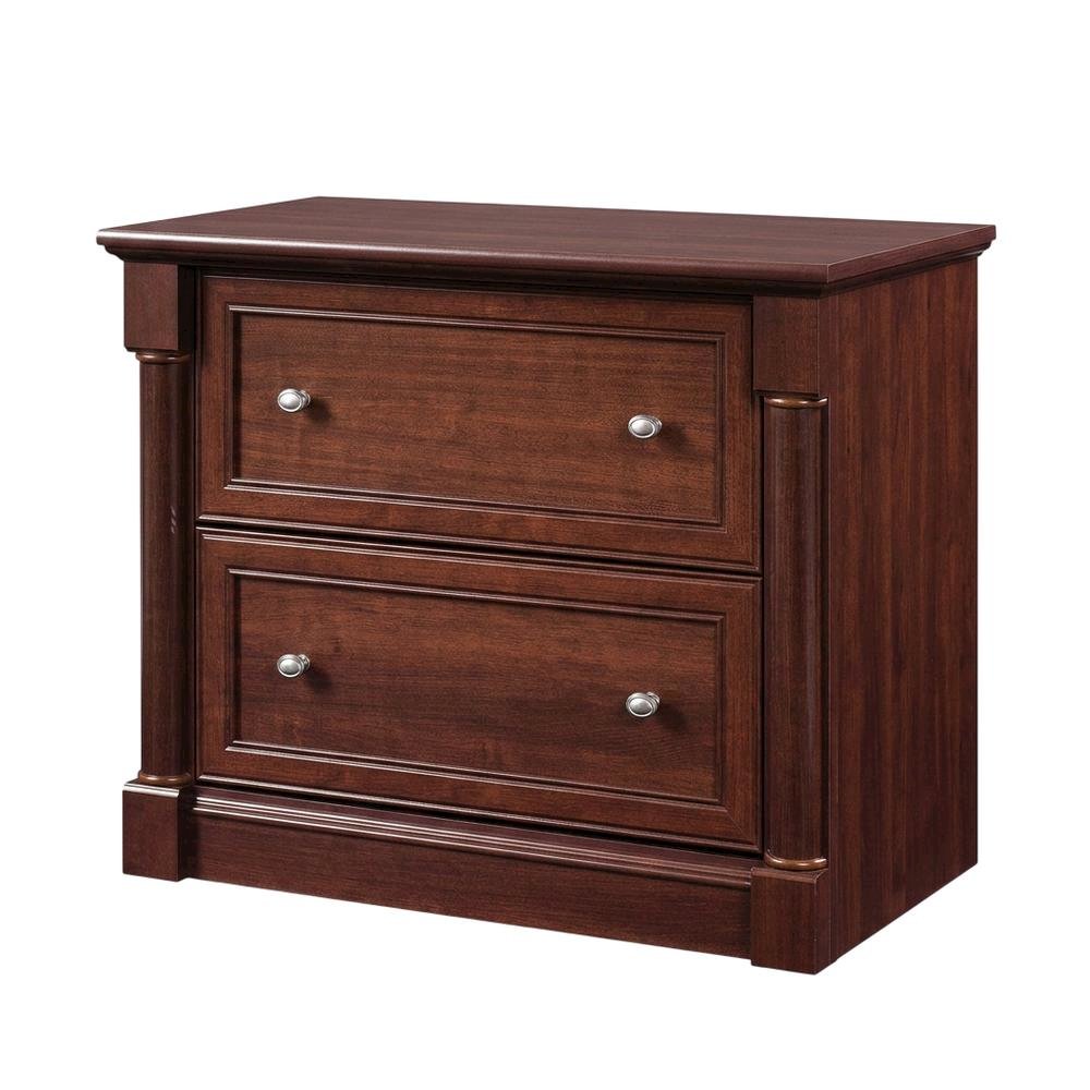 Laminated Cherry Finish File Cabinet with Spacious Storage