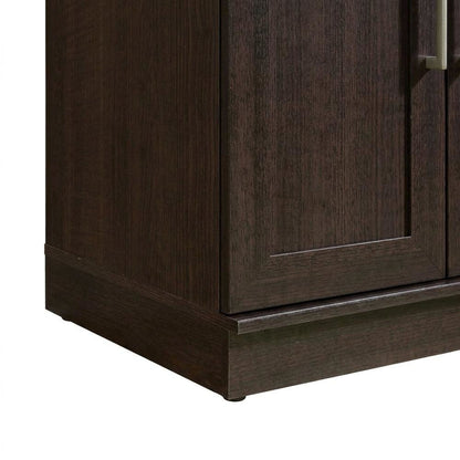 Plus Storage Cabinet in Dakota Oak Finish for versatile home organization