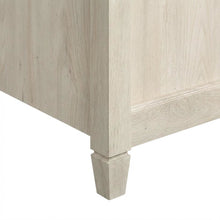 Modern Office Desk In Chalked Chestnut Finish With Rectangular Top