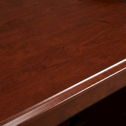 Classic Cherry Finish Executive Desk With Traditional Rectangular Design