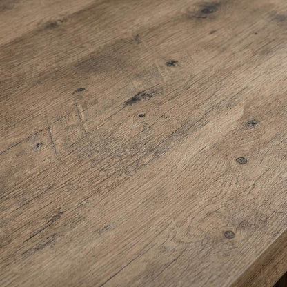 Vintage Oak Finish Computer Desk with Modern Farmhouse Style