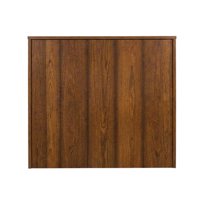 Cherry finish bookcase with versatile storage and modern design